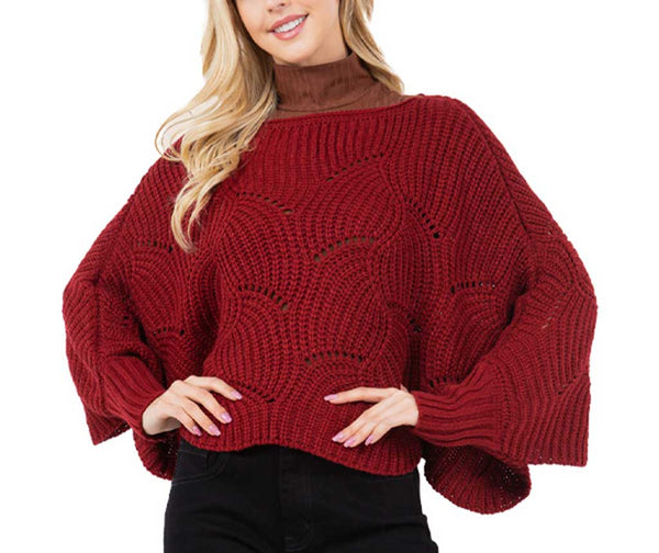 Magic Scarf Sweater Poncho
