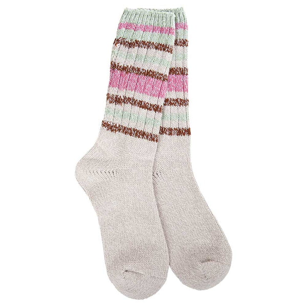 Worlds Softest Socks Weekend Ragg Crew Stripe