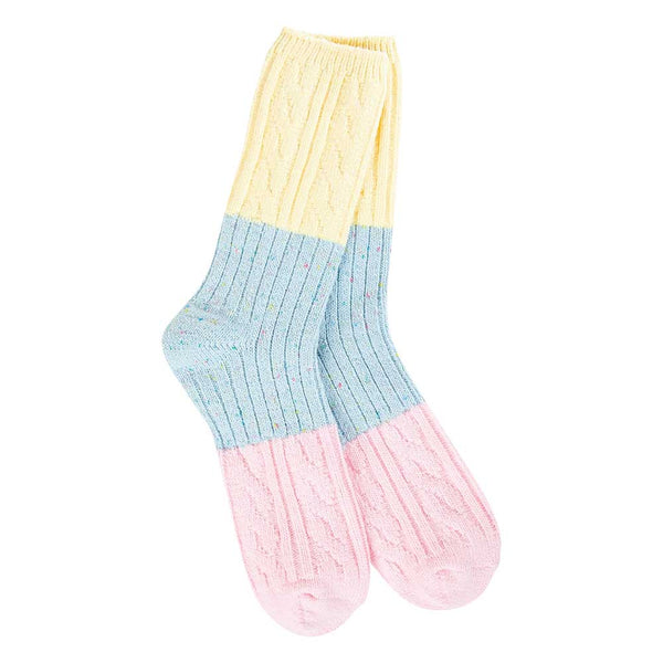 Worlds Softest Socks Confetti Cable Crew