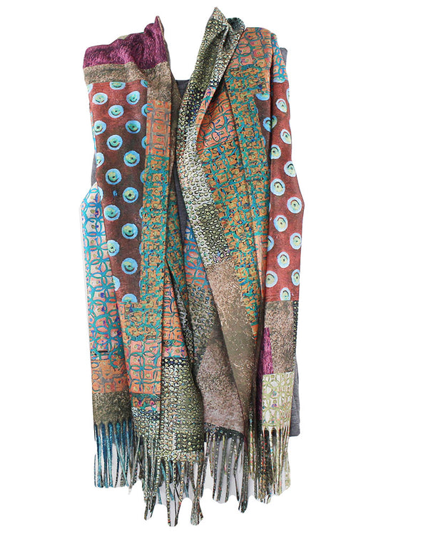 Joy Susan Boho Patch Scarf