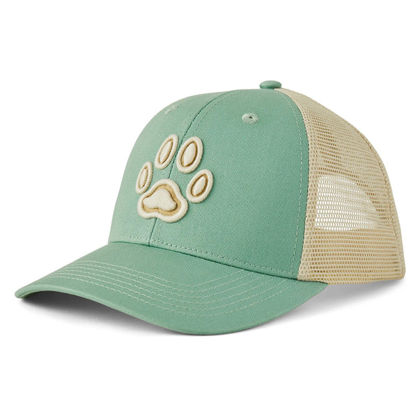 Life Is Good W Paw Print Trucker