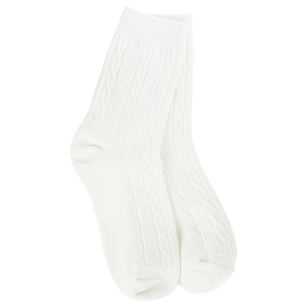 Worlds Softest Socks Weekend Cable Mini Crew