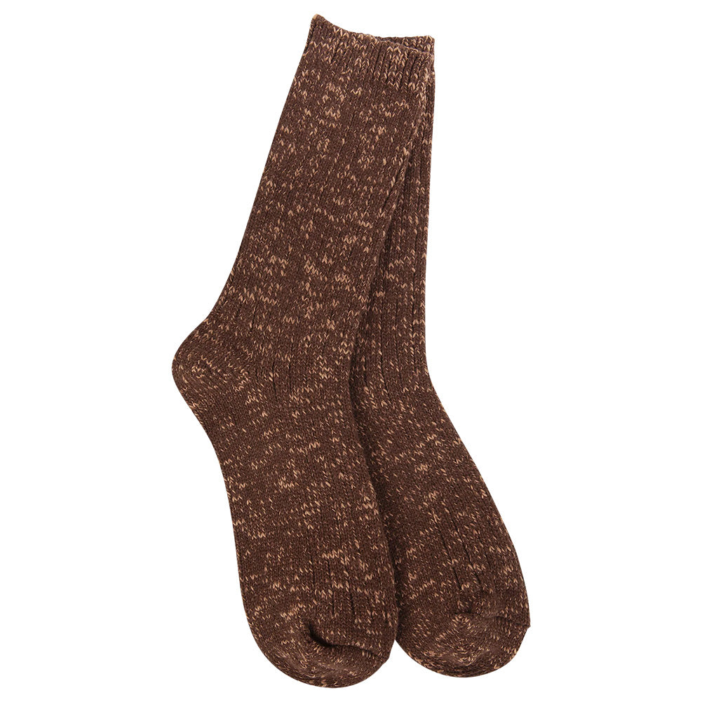 Worlds Softest Socks Weekend Cotton Slub Marled Crew