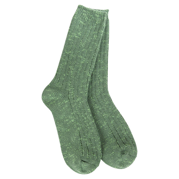 Worlds Softest Socks Weekend Cotton Slub Marled Crew
