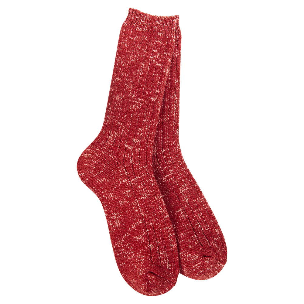 Worlds Softest Socks Weekend Cotton Slub Marled Crew
