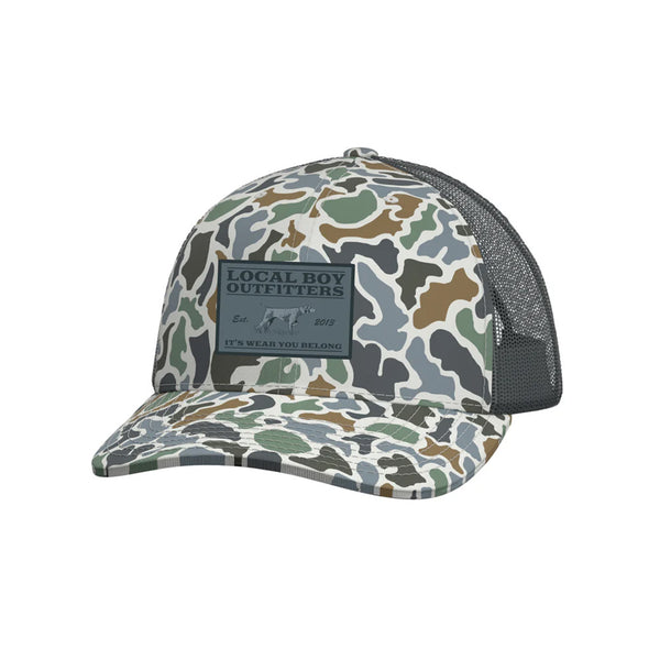 Local Boy Outfitters Bird Dog Badge Trucker Hat