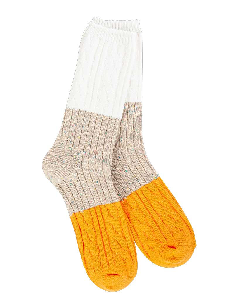 Worlds Softest Socks Weekend Confetti Cable Crew Socks