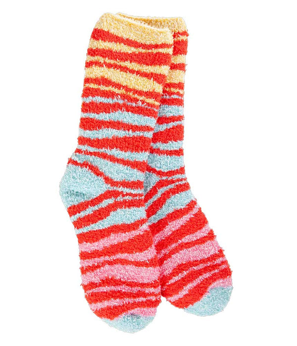 Worlds Softest Socks Holiday Knit Pickin' Fireside Crew Socks