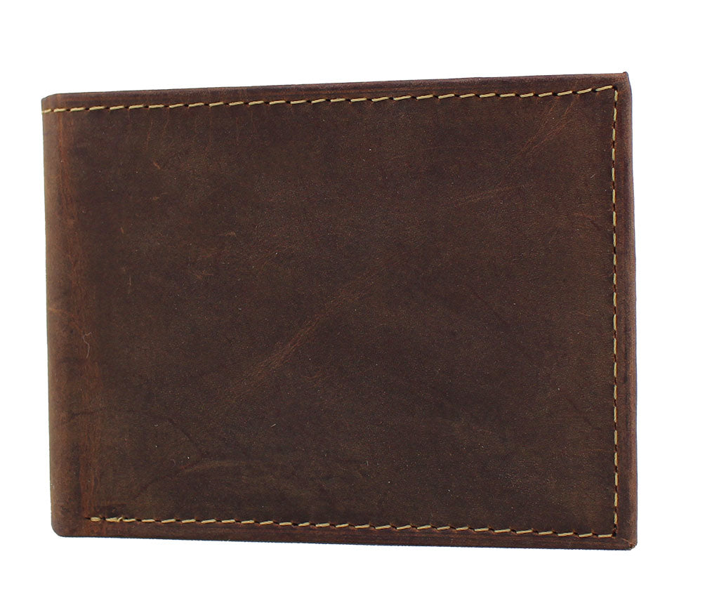 Paul And Taylor RIFD Bi-Fold Leather Wallet