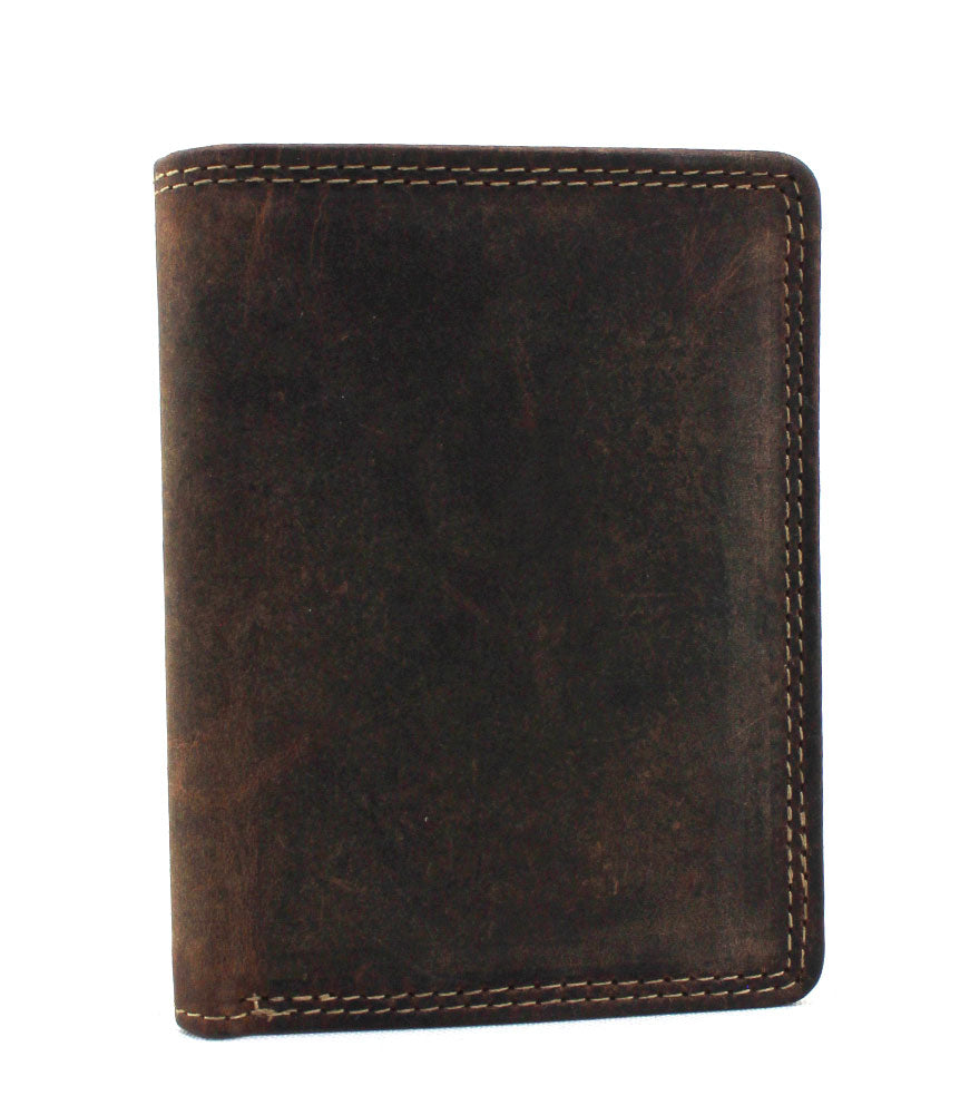 Jack Bull Leathers RFID Mini Bi-Fold Leather Wallet