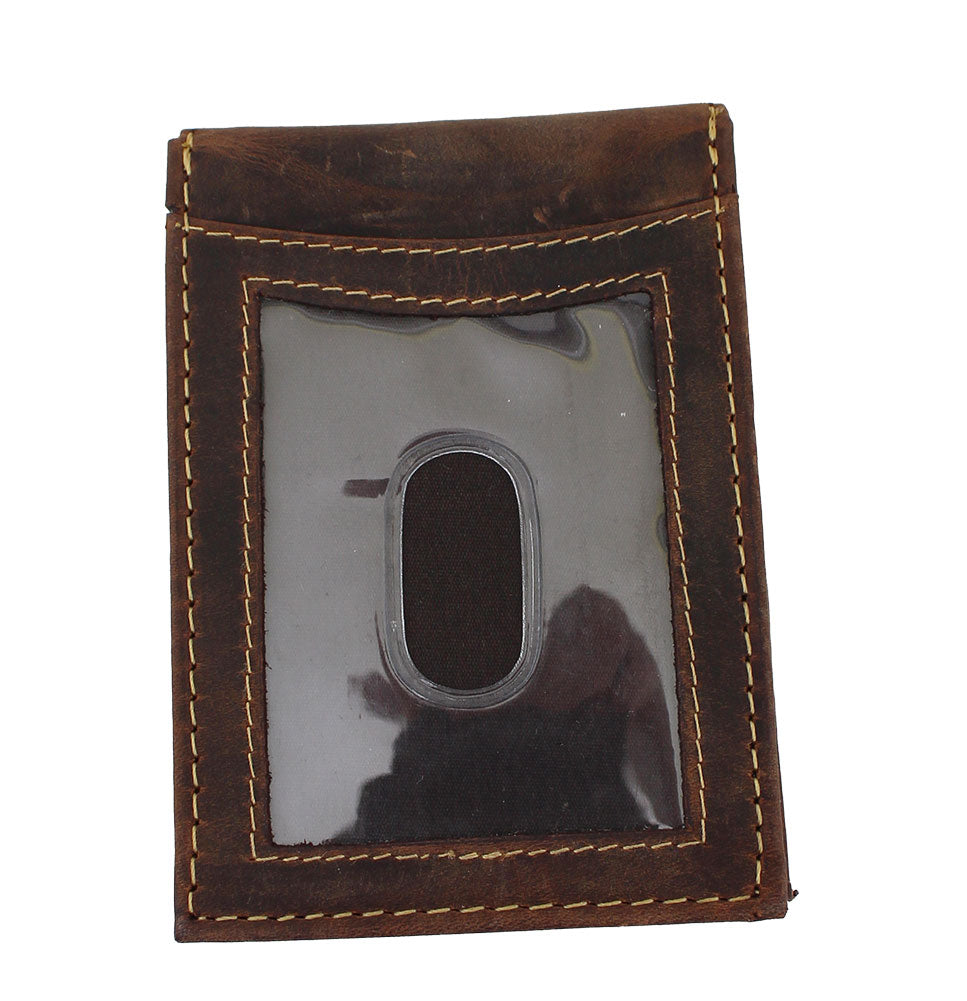 Paul And Taylor RFID Leather Bi-Fold Money Clip