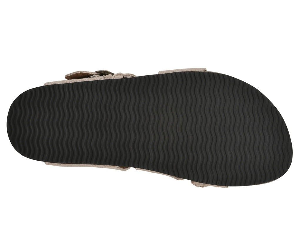 White Mountain Women's Hazy Braided Toe Loop Slide Sandal