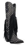 Dingo Women's Show Pony Fringe Studded Western Boot
