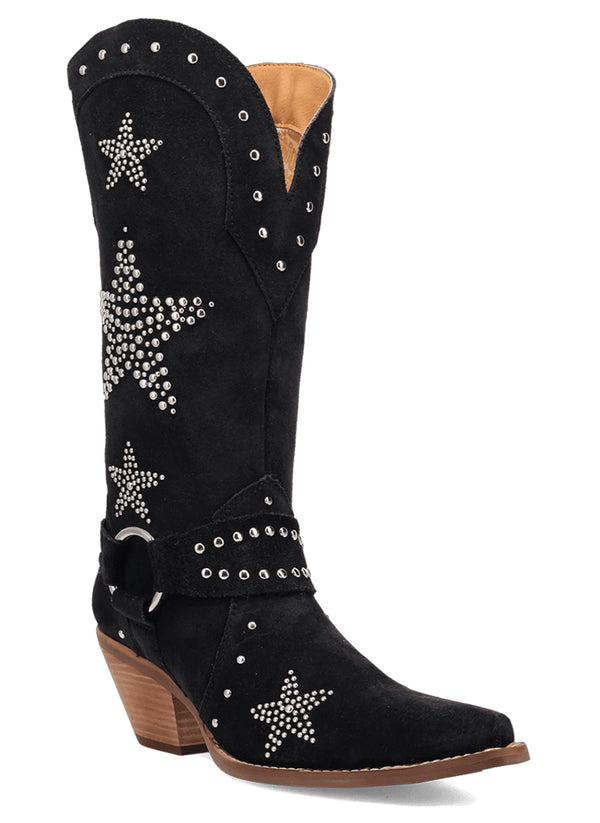 Dingo Women's Lucky Stars Embellished Western Harness Boot