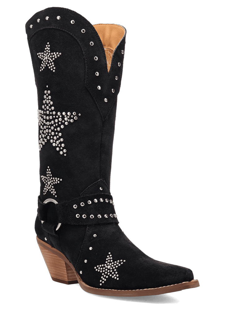 Dingo Women's Lucky Stars Embellished Western Harness Boot