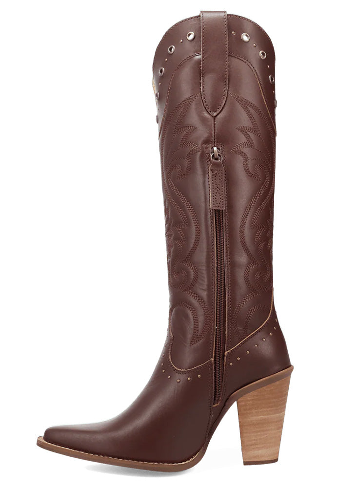 Dingo Women's Rock N' Rebel Studded Heeled Western Boot