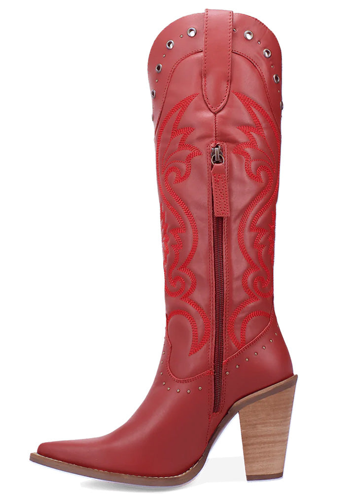 Dingo Women's Rock N' Rebel Studded Heeled Western Boot