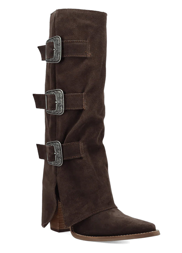 Dingo Women's Buckle Bunny Cuffed Western Boot