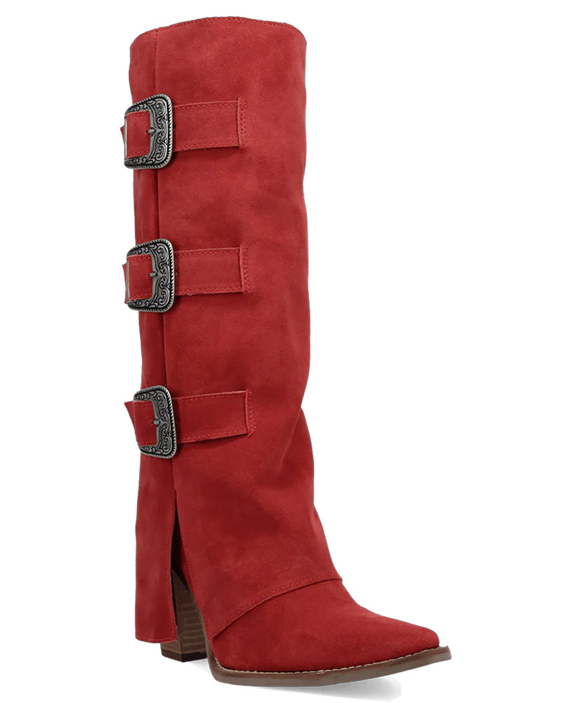 Dingo Women's Buckle Bunny Cuffed Western Boot