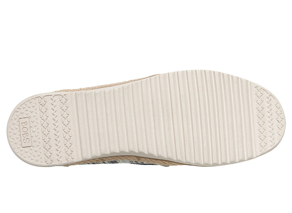 Skechers Women's BOBS Flexpadrille LO Sunny Stripes Espadrille Slip-On
