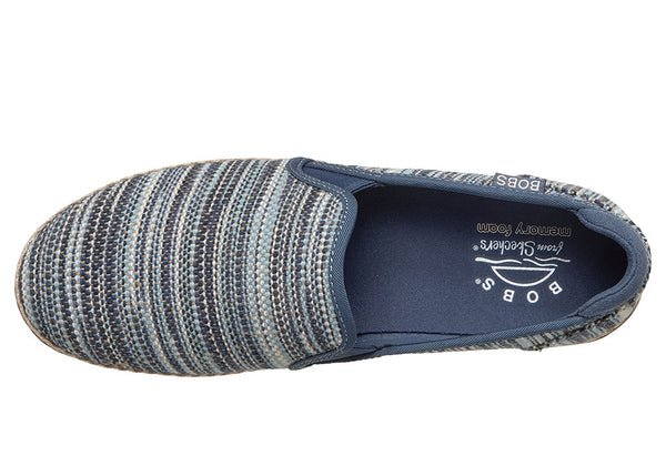 Skechers Women's BOBS Flexpadrille LO Sunny Stripes Espadrille Slip-On