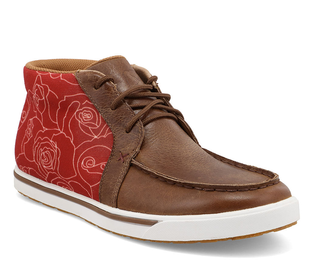 Twisted X Women's Kicks Sequoia And Scarlet Red