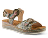 L'Artiste Women's Offtrak Leather Wedge Sandals