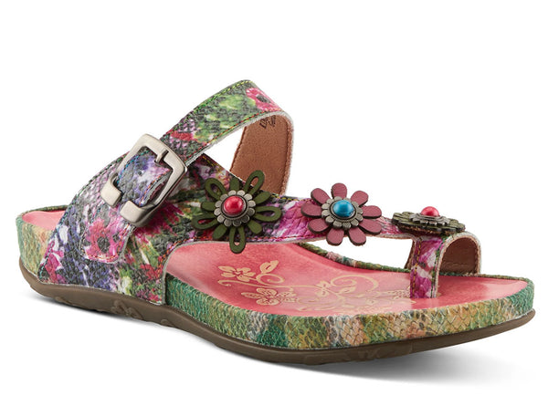 L'Artiste Women's Kindness Toe Loop Slide Sandals