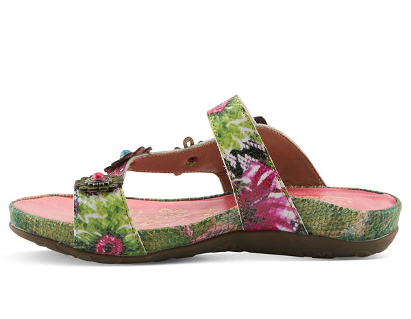 L'Artiste Women's Kindness Toe Loop Slide Sandals