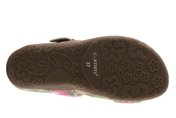 L'Artiste Women's Kindness Toe Loop Slide Sandals