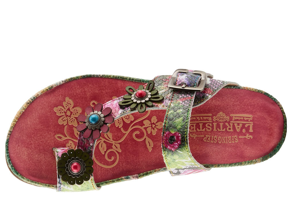 L'Artiste Women's Kindness Toe Loop Slide Sandals