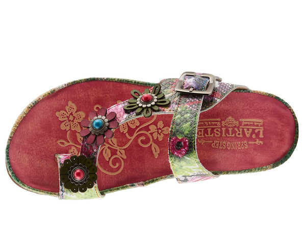 L'Artiste Women's Kindness Toe Loop Slide Sandals