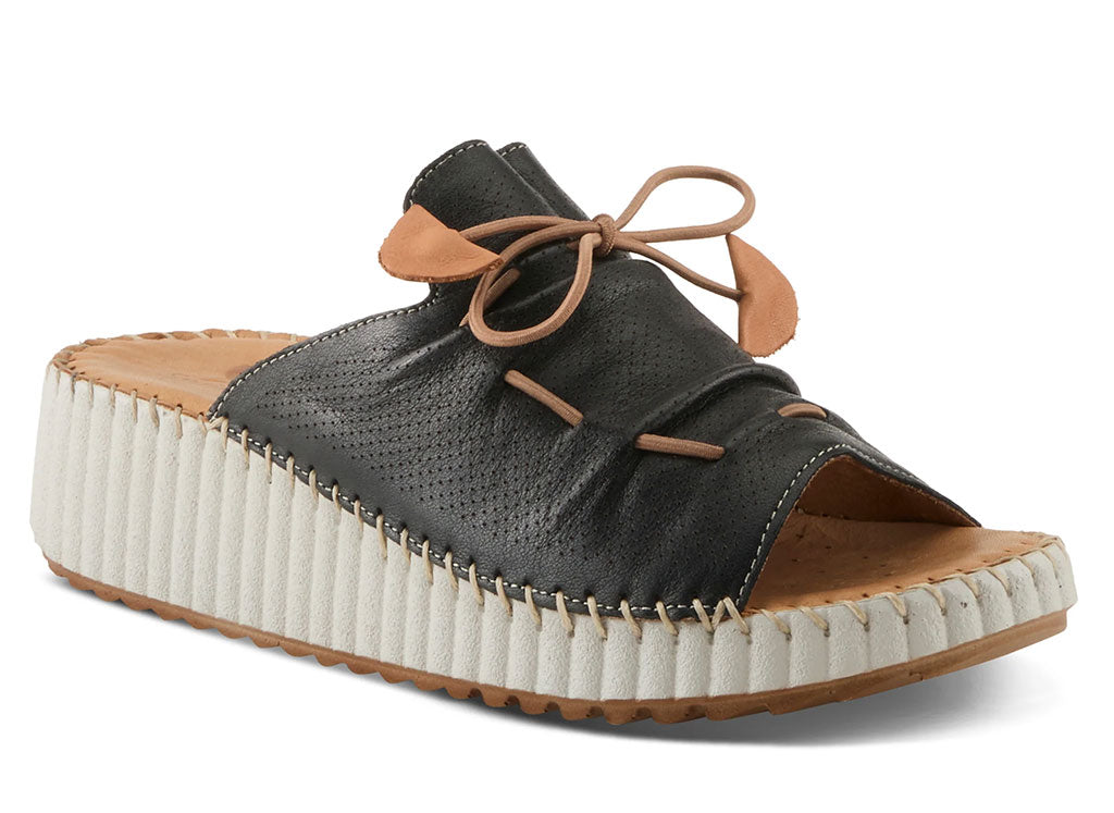 Spring Step Women's Nevelle Leather Slide Wedge Sandal