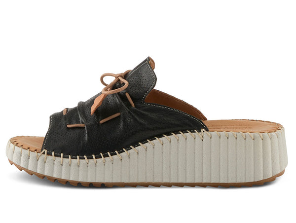 Spring Step Women's Nevelle Leather Slide Wedge Sandal