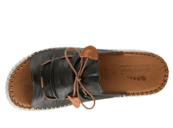 Spring Step Women's Nevelle Leather Slide Wedge Sandal