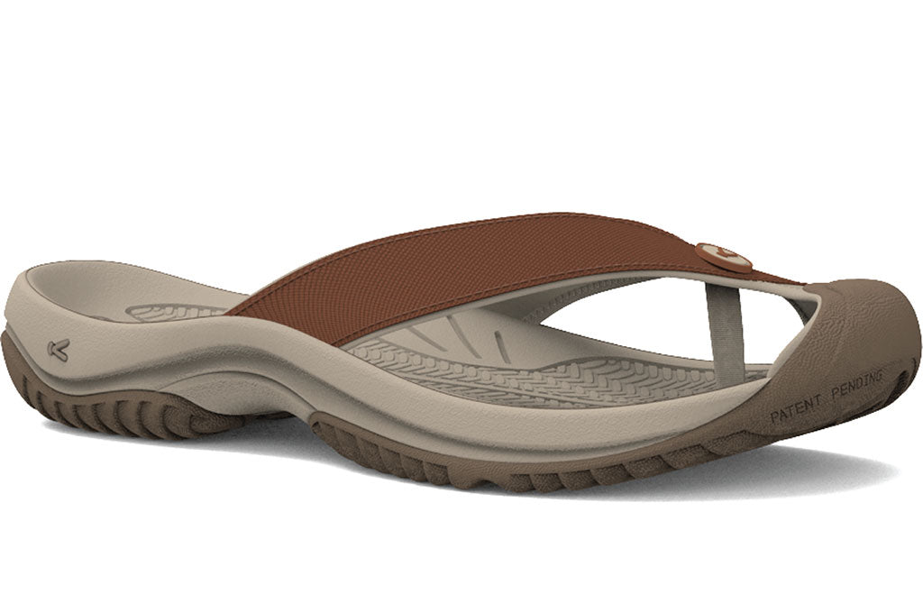 KEEN Women's Waimea TG Leather Contoured Fit Aquagrip Flats
