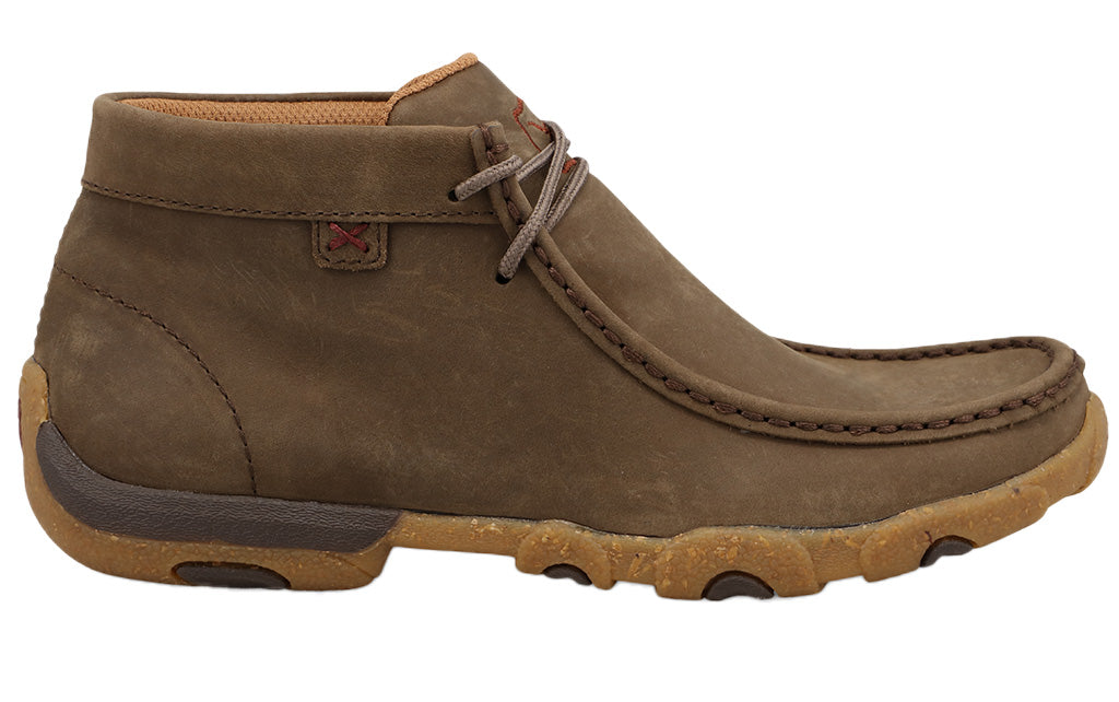 Twisted X Women's Chukka Driving Moc Rice Husk Blend85 Leather