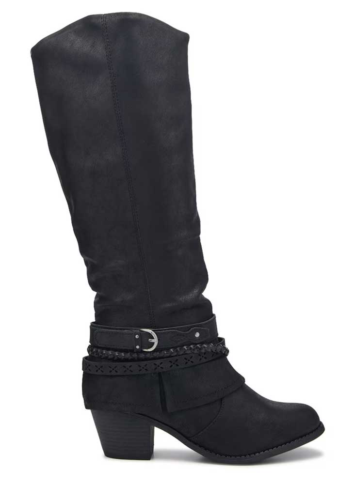 Jellypop Women's Rasia Knee High Slouchy Lace Boot