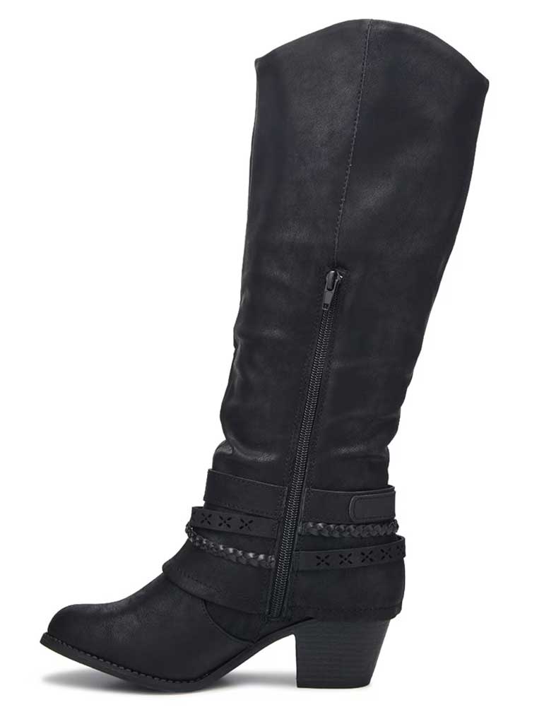 Jellypop Women's Rasia Knee High Slouchy Lace Boot