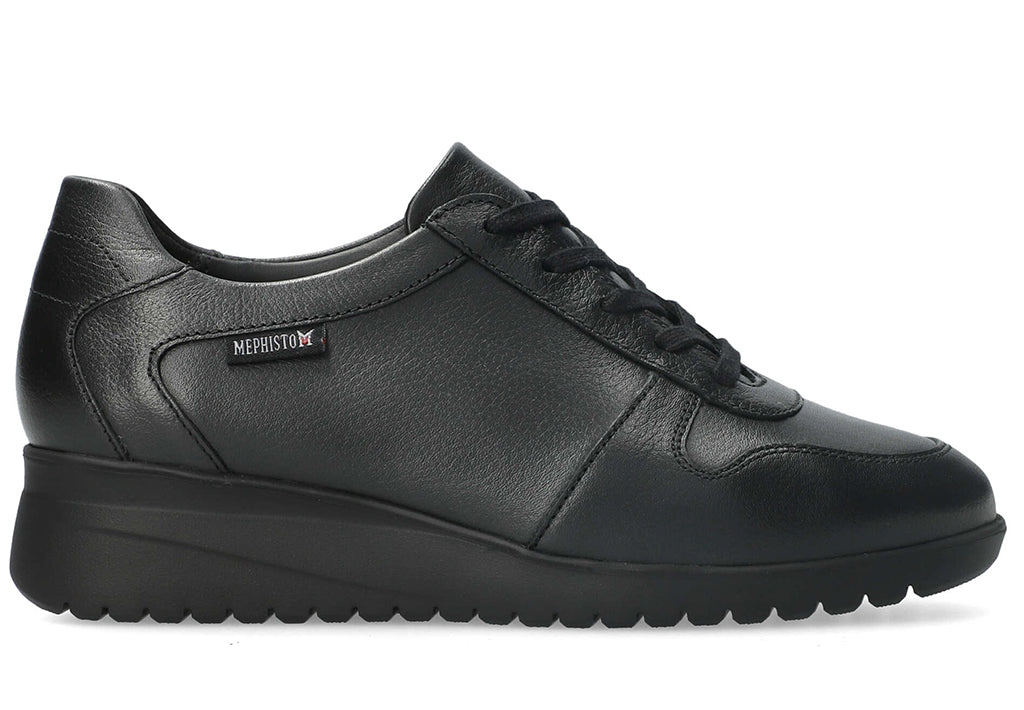 Mephisto Women's Isa Leather Wedge Sneaker