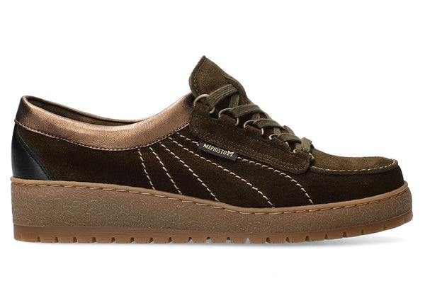 Mephisto Women's Lady Wedge Leather Sneaker