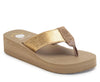 Yellow Box Women's Leyla Wedge Thong Sandal