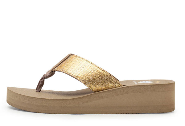 Yellow Box Women's Leyla Wedge Thong Sandal