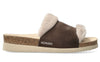 Mephisto Women's Hemeline Faux Fur Slide Sandal
