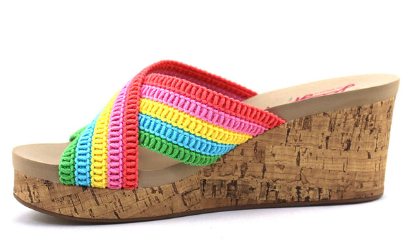 Jellypop Women's Regan Slide Wedge Sandal