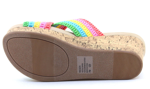 Jellypop Women's Regan Slide Wedge Sandal