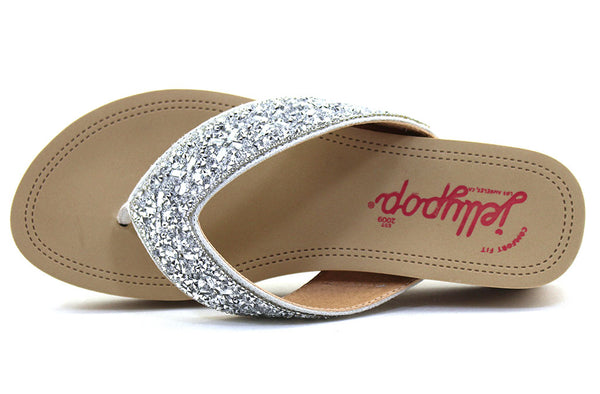 Jellypop Women's Estalline Flip-Flop Wedge Sandal