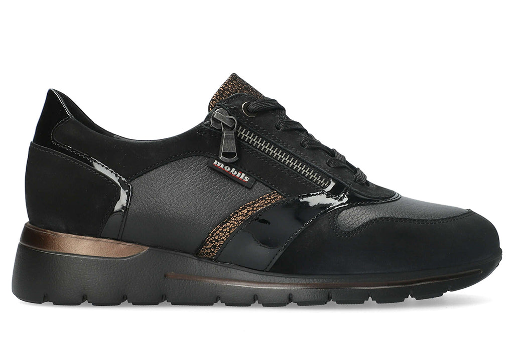 Mobils Ergonomic Women's Ereen Sporty Wedge Leather Sneaker