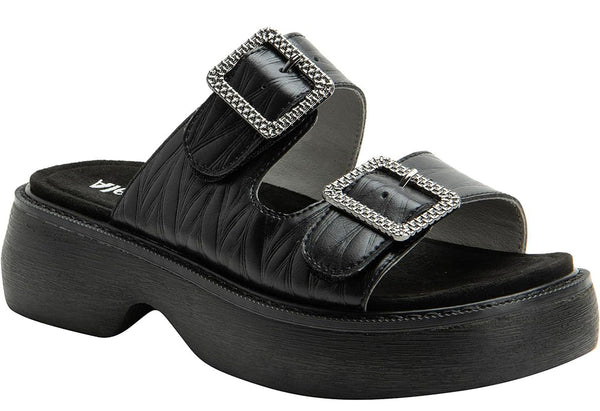 Alegria Women's Iza Slip-Resistant Retro Slide Sandals