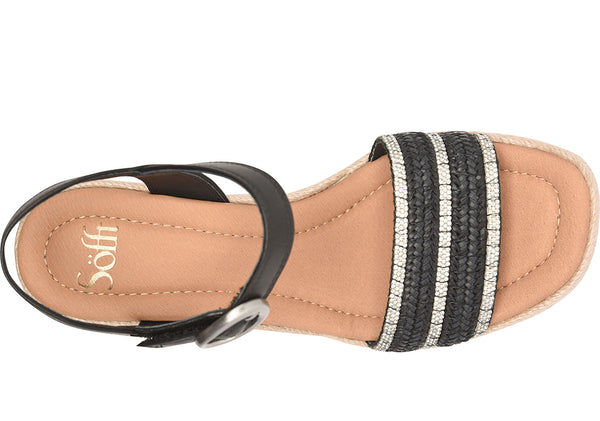 Sofft Women's Inez II Slip-Resistant Espadrille Wedge Sandal